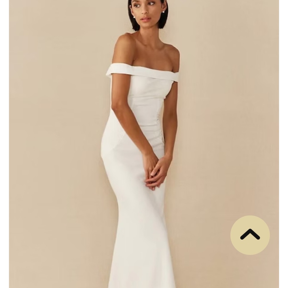 Elegant Off-Shoulder White Dress